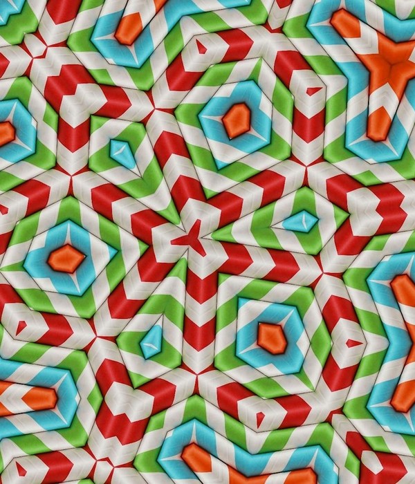 Dynamic abstract geometric pattern with vibrant colors ideal for wallpaper design.